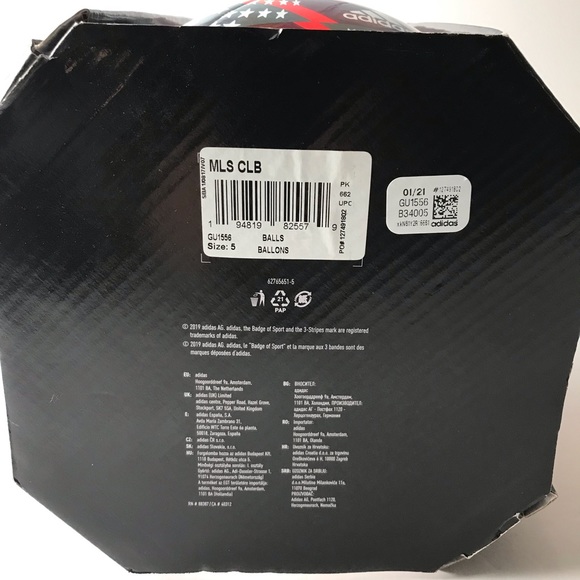 Adidas NATIVO MLS 2021 Soccer Match Ball Replica Club Red Size 5 - Picture 7 of 7